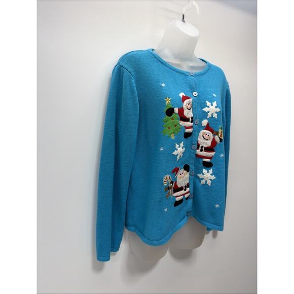 Vintage Tiara International Women’s Christmas Sweater L - Picture 2 of 6